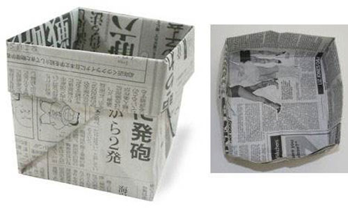 用紙折垃圾桶手工怎么折，學(xué)手工制作折紙垃圾桶
